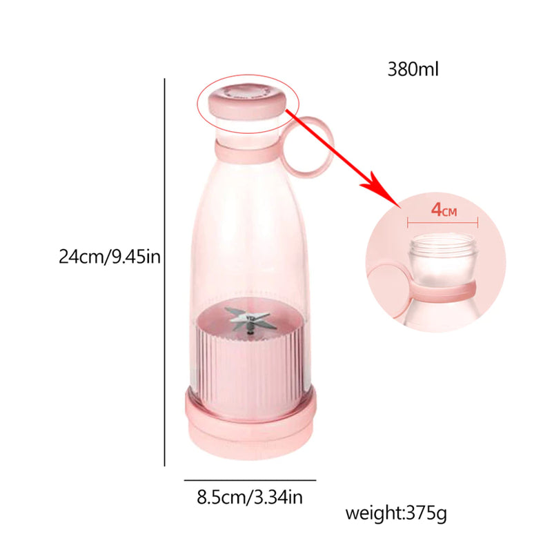 Garrafa Juicer Mini Liquidificador Elétrico Portátil Recarregável