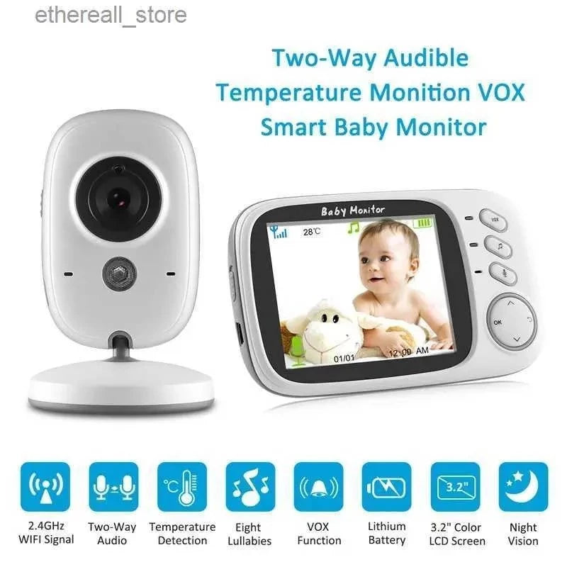 Baba Eletrônica VB603 Com Monitor Visão Noturna, Câmera c/ Audio Sensor de Temperatura